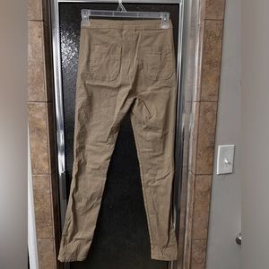 Khaki swanks posh stretch pants
